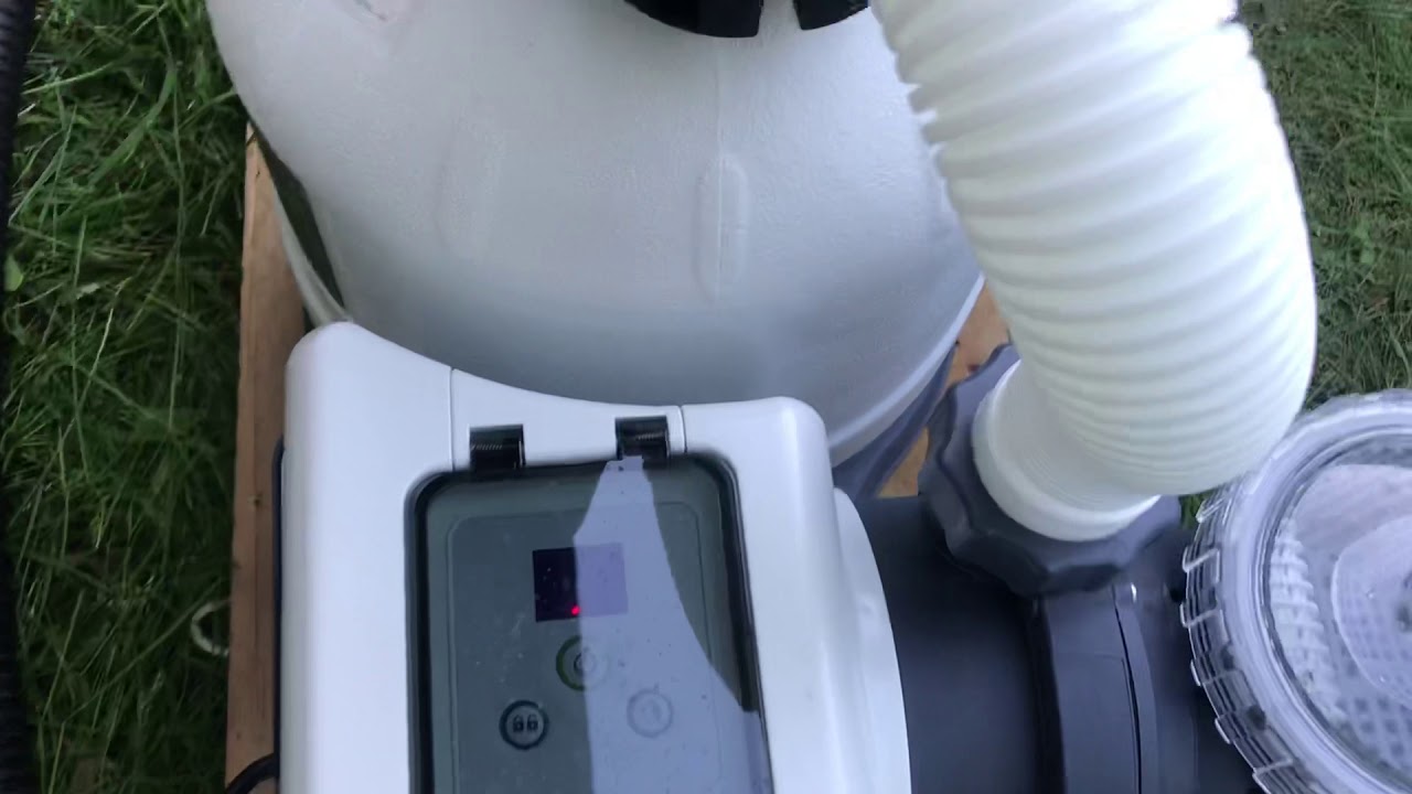 Intex sand filter program button setting