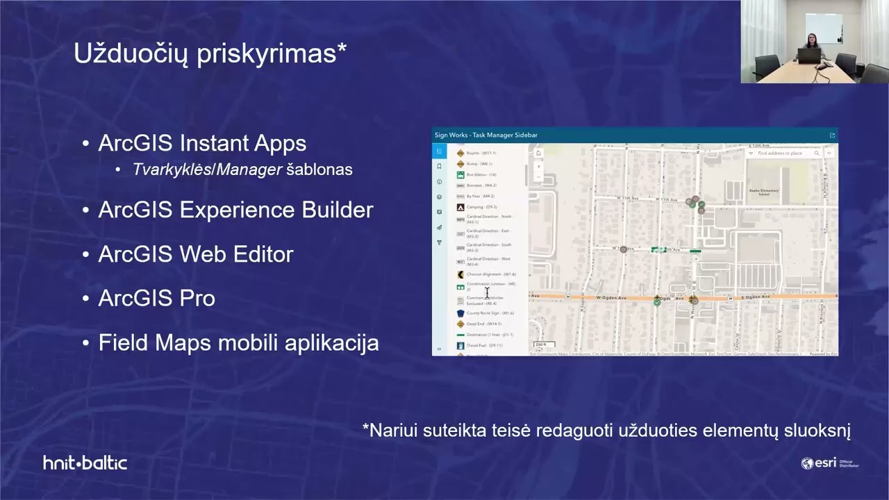 Lauko darbų koordinavimas naudojant ArcGIS Field Maps užduotis (Tasks)
