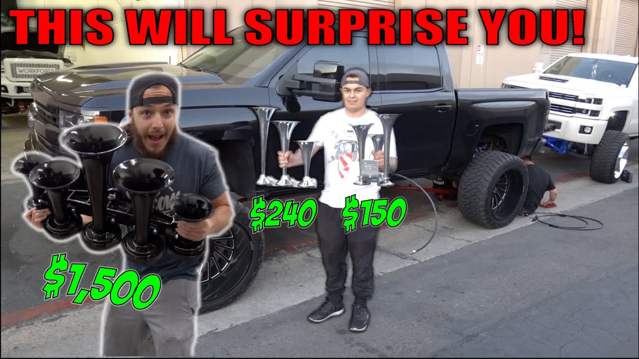 Comparing This $1500 Train Horn To Budget Horns!