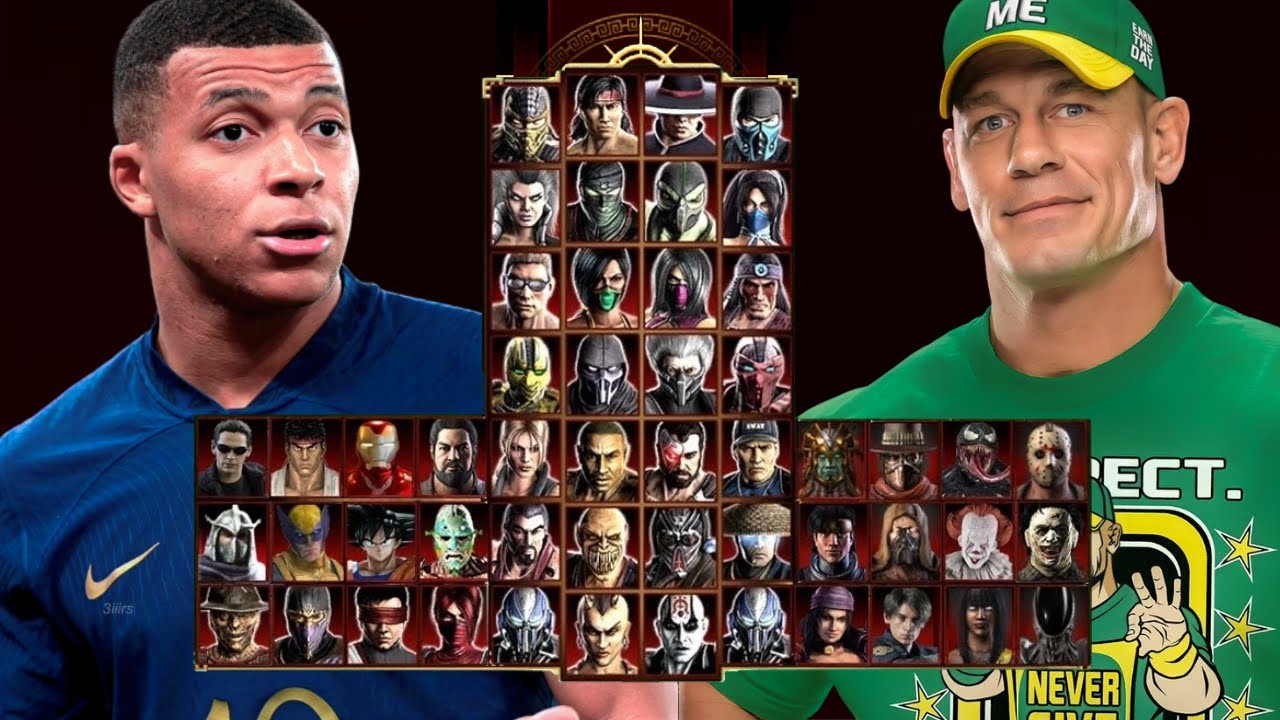 Mortal Kombat 9 - MBAPPE & JOHN CENA WWE - Expert Tag Ladder - Gameplay @(1080p) - 60ᶠᵖˢ ✔