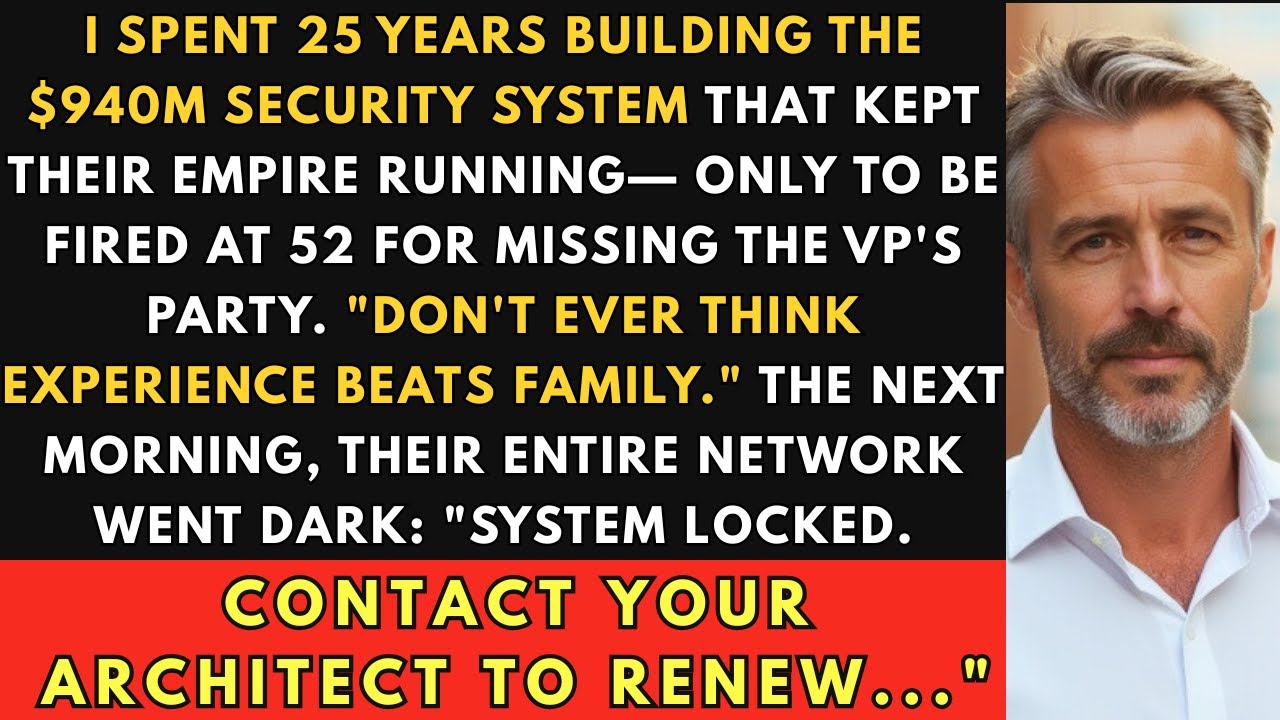 They Fired Me At 52 For Skipping The VP's Party—Now I Own Their $940M Security System