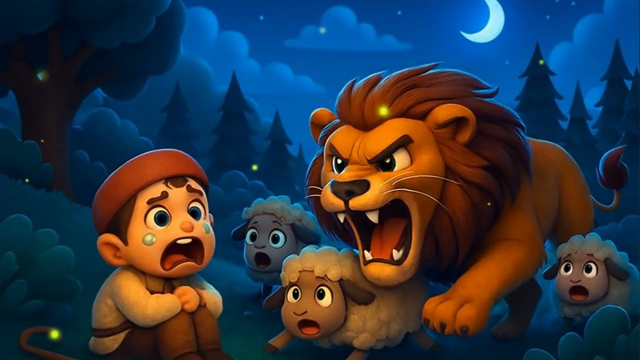 Urdu Moral Story for Kids  Ahmed Aur Jungle Ka Sher  جھوٹ کا انجام  Jungle Lion Attack