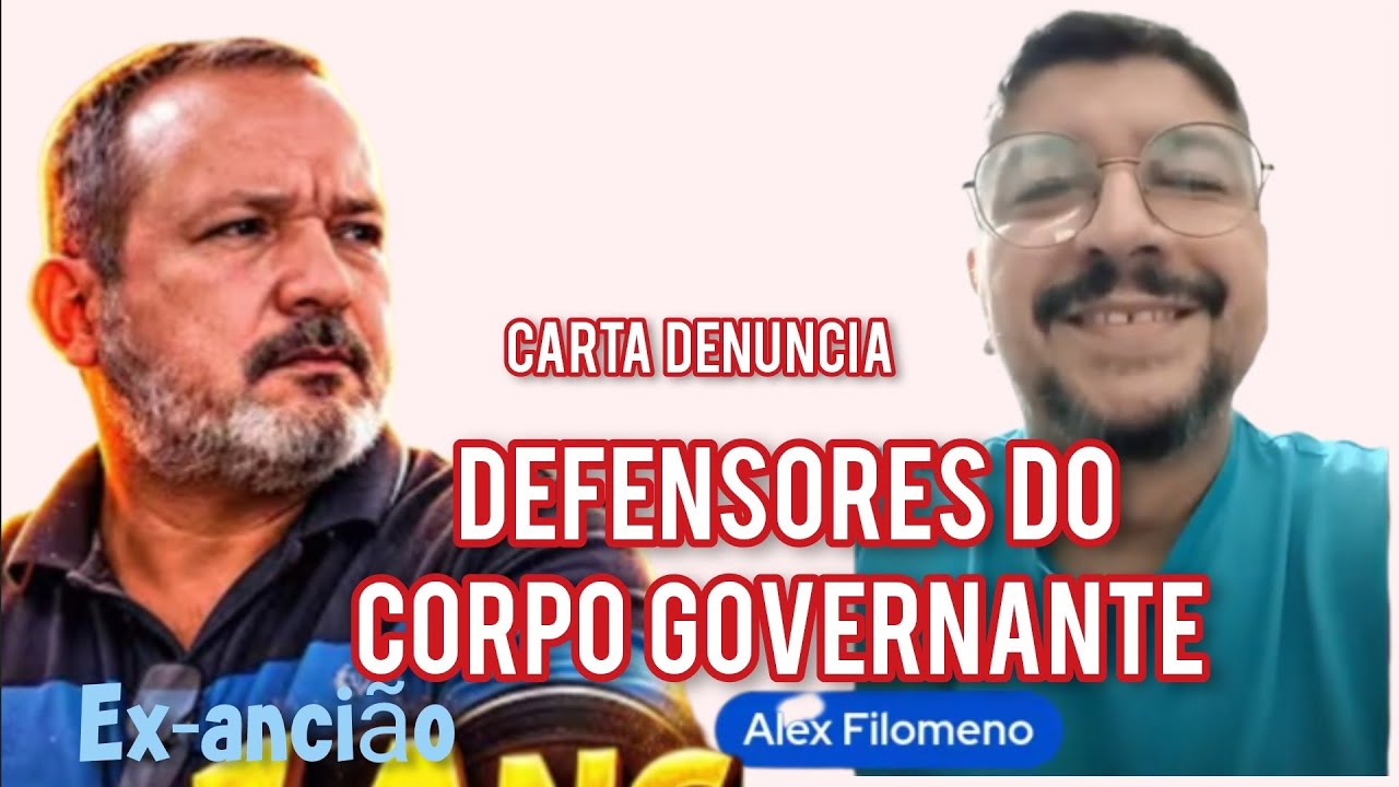 Alex Filomeno expõe hipocrisia dos defensores do corpo governante 