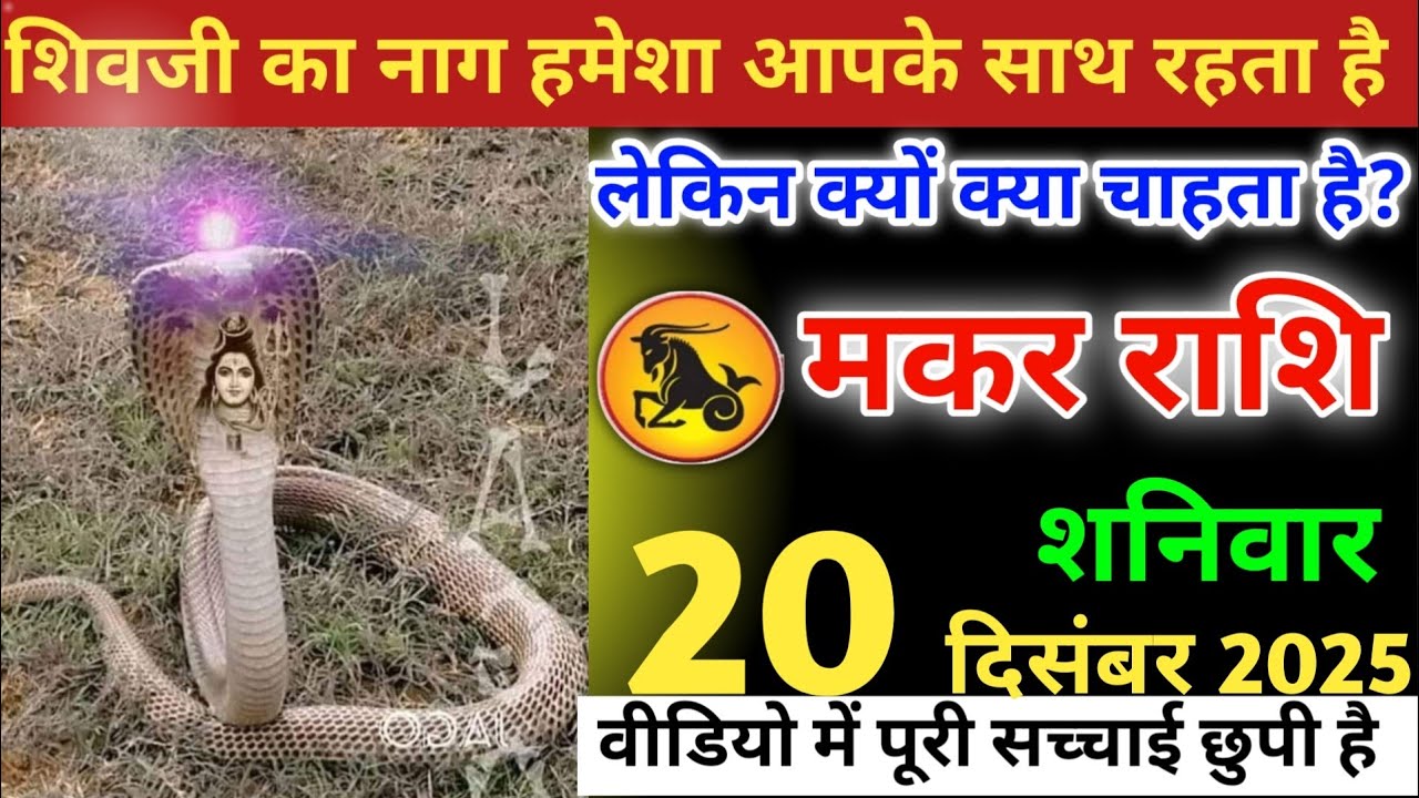 मकर राशि वालों!एक नाग तुम्हारे घर का देवता बन चुका है, बहुत ही गहरा राज छुपा है#makarrashi 