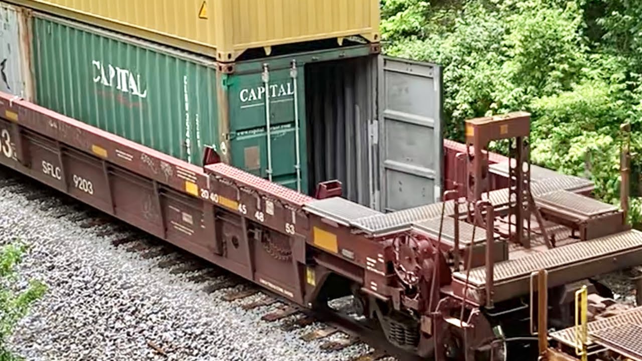 Open Container, Train Axle Count Malfunction Defect Detector, What The?!  Train Appears Around Curve
