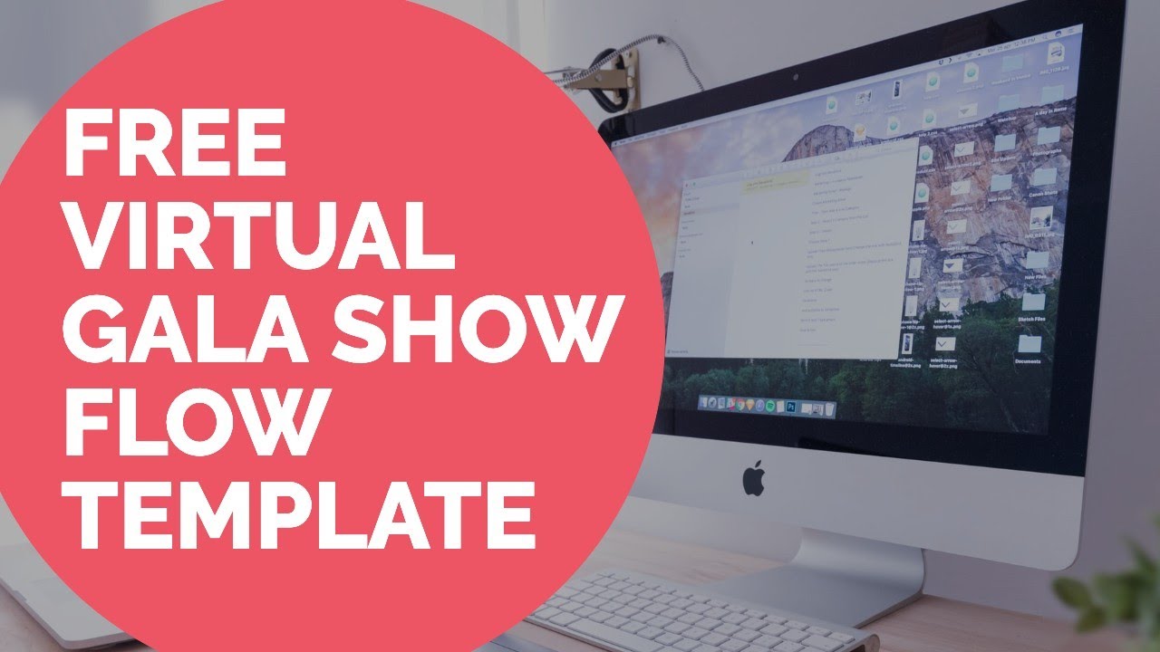 Virtual Gala Show Flow Timeline Template - Free Template for planning Virtual Gala