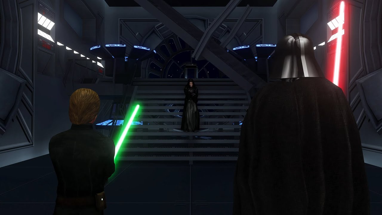 Star Wars Movie Duels - Return of the Jedi - Luke Skywalker vs Darth Vader - Alternative Ending