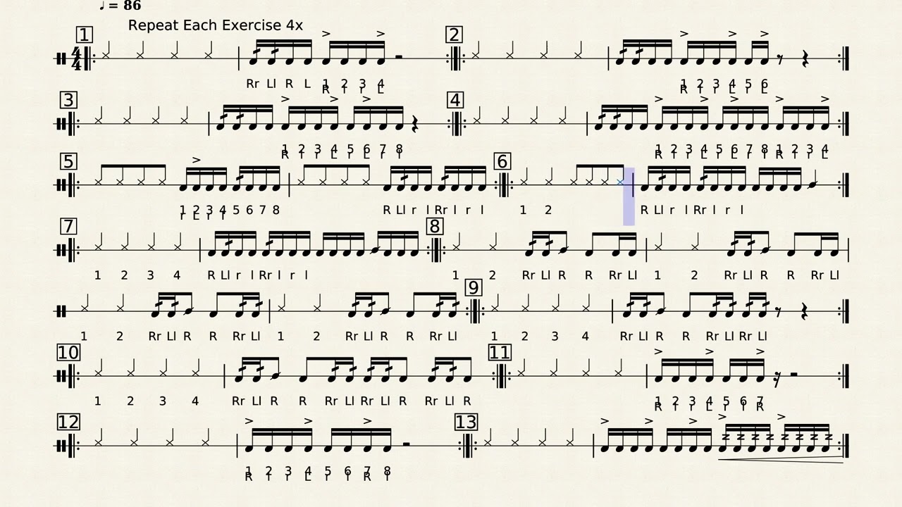 November Snare Roll and Rhythm Challenge No. 2