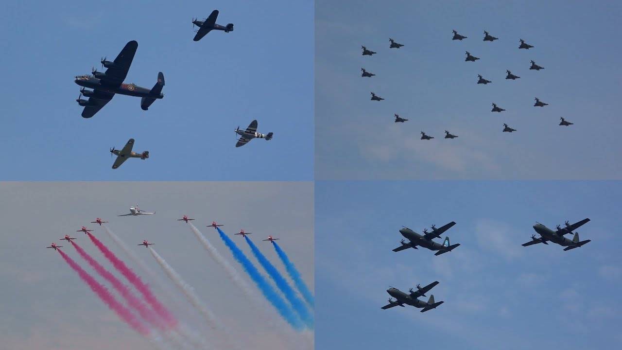 Trooping the Colour 2023 incredible flypast with 70 aircraft