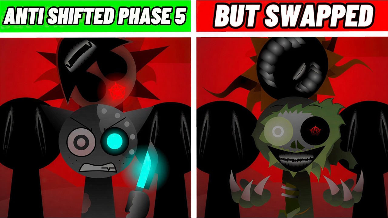 Incredibox Sprunki: Anti Shifted Phase 5 But Swapped: Who is scarier?