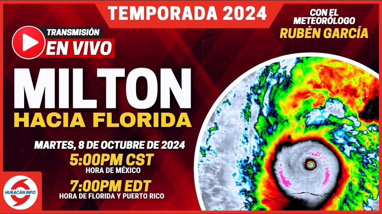 EN VIVO - Huracán Milton Hacia Florida