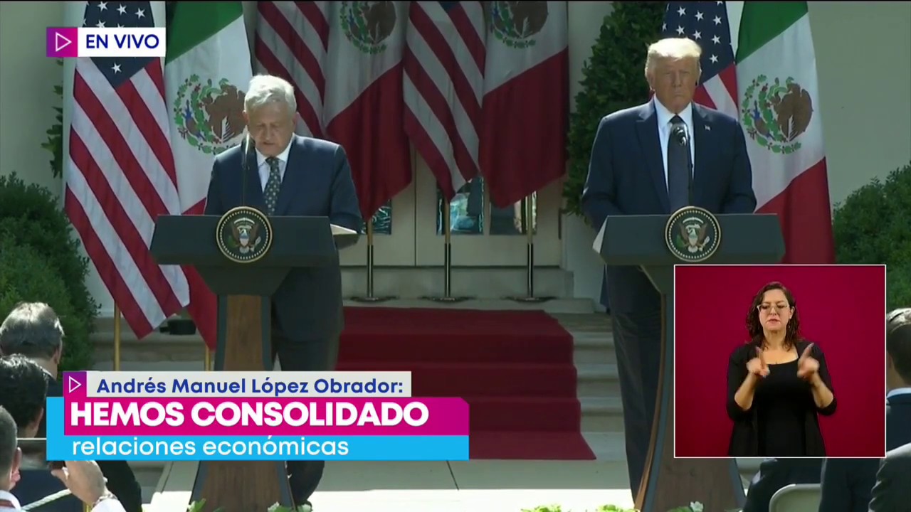 Mensaje conjunto de los presidentes López Obrador y Donald Trump | Noticias con Yuriria Sierra