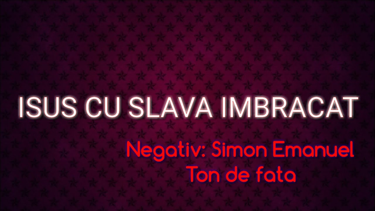 ISUS CU SLAVA IMBRACAT - NEGATIV PE TON DE FATA