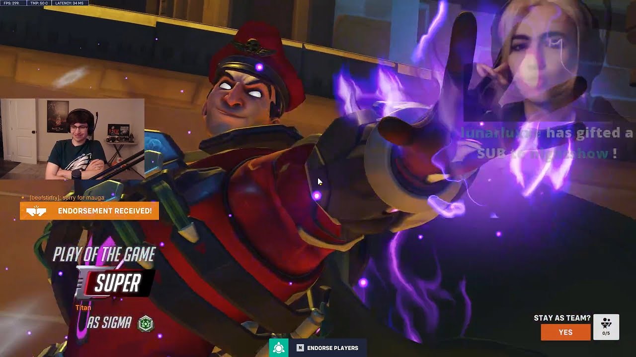 21 тыс. урона! POTG! Супер доминирует за Сигму! Overwatch 2, 18 сезон, топ-500