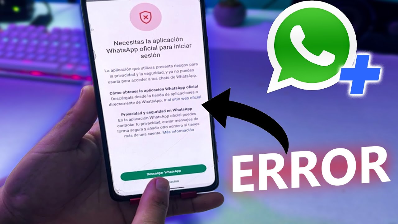 SOLUCIONAR ERROR en Whatsapp PLUS y Whatsapp Estilo iOS | Soluci&oacute;n R&aacute;pida