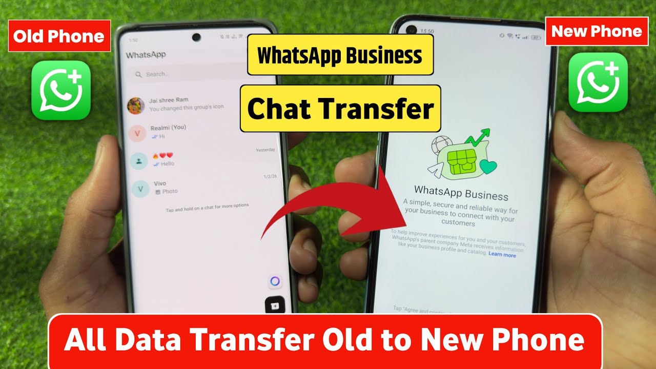 How to Transfer WhatsApp Business Chat Old to New Phone |transfer all Data from one phone to another