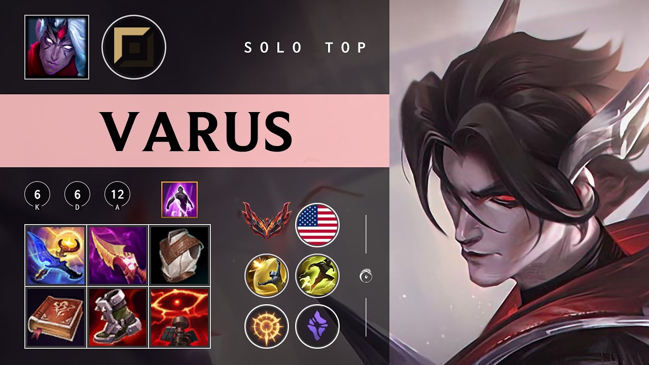 Varus Top vs Darius - NA Grandmaster Patch 26.03