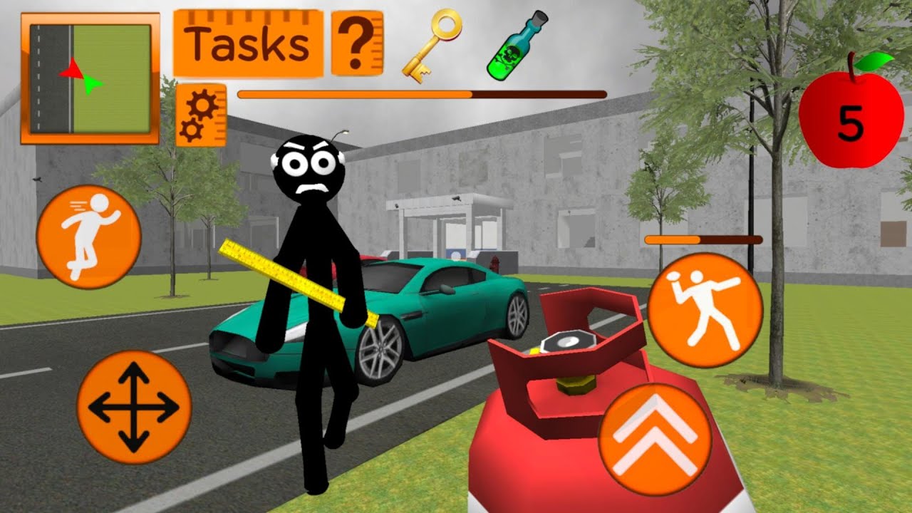 Stickman School Neighbor: Level 14