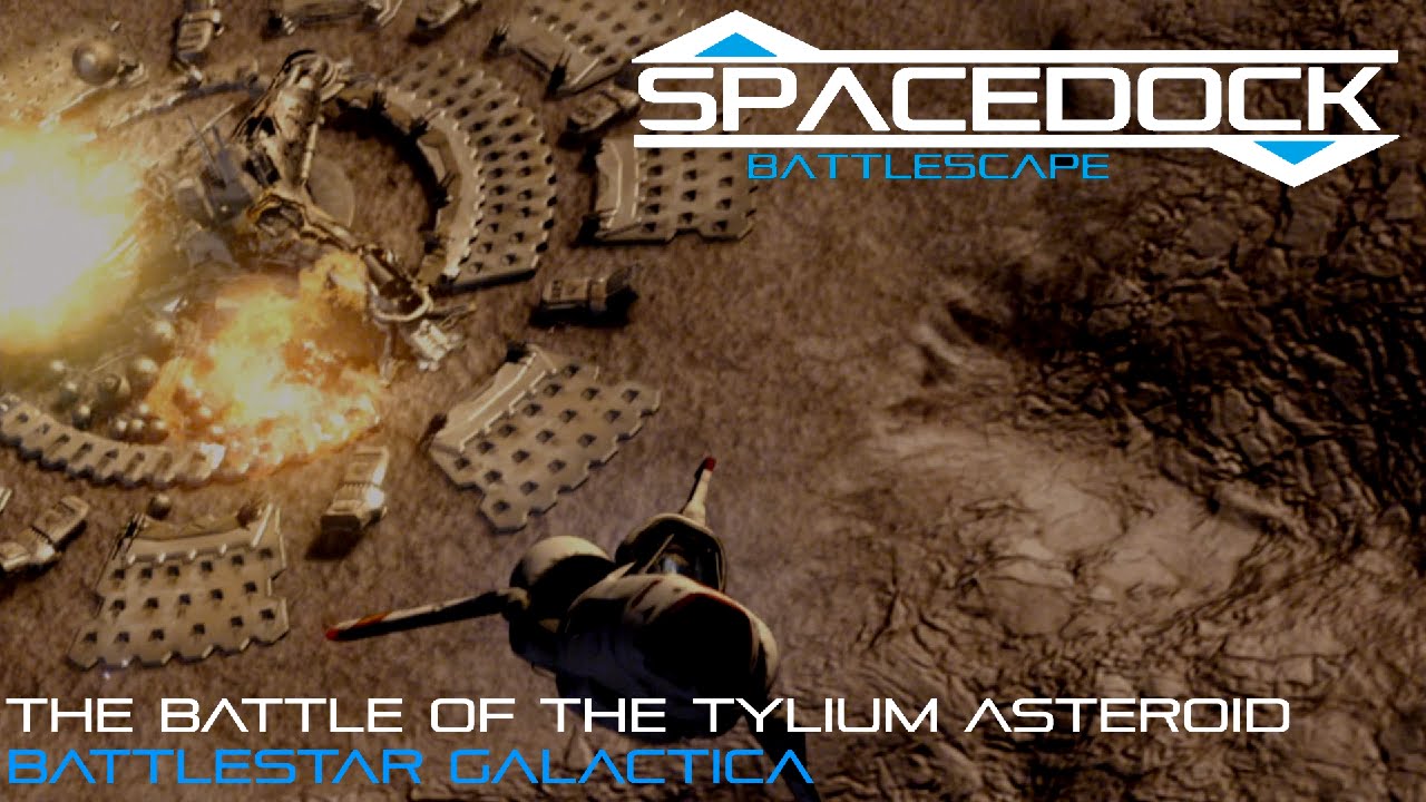 Battlestar Galactica: Battle of the Tylium Asteroid - Spacedock Battlescape
