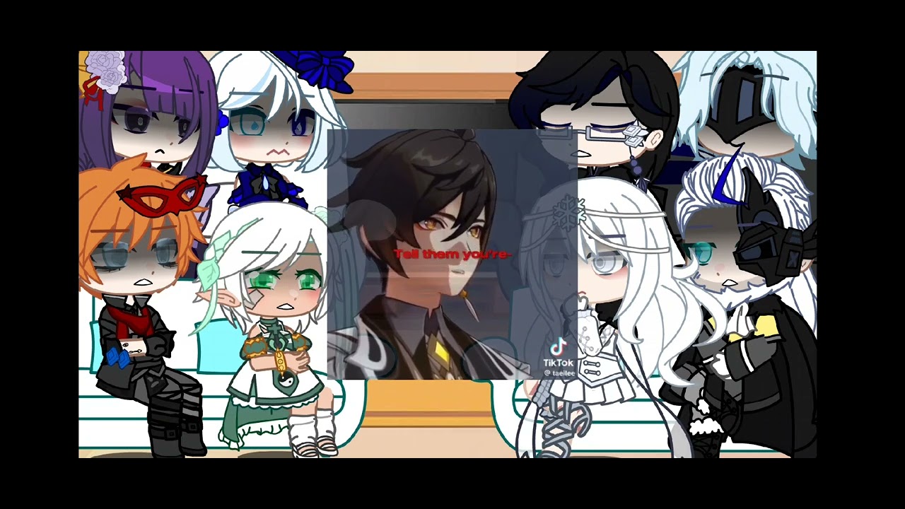 ♥︎ Fatui Harbingers + Archons react to Zhongli and Zhonven ♡