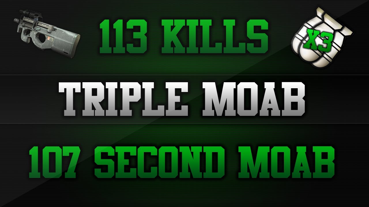 MW3: Triple MOAB w/113 Kill Specialist & 107 Second MOAB!
