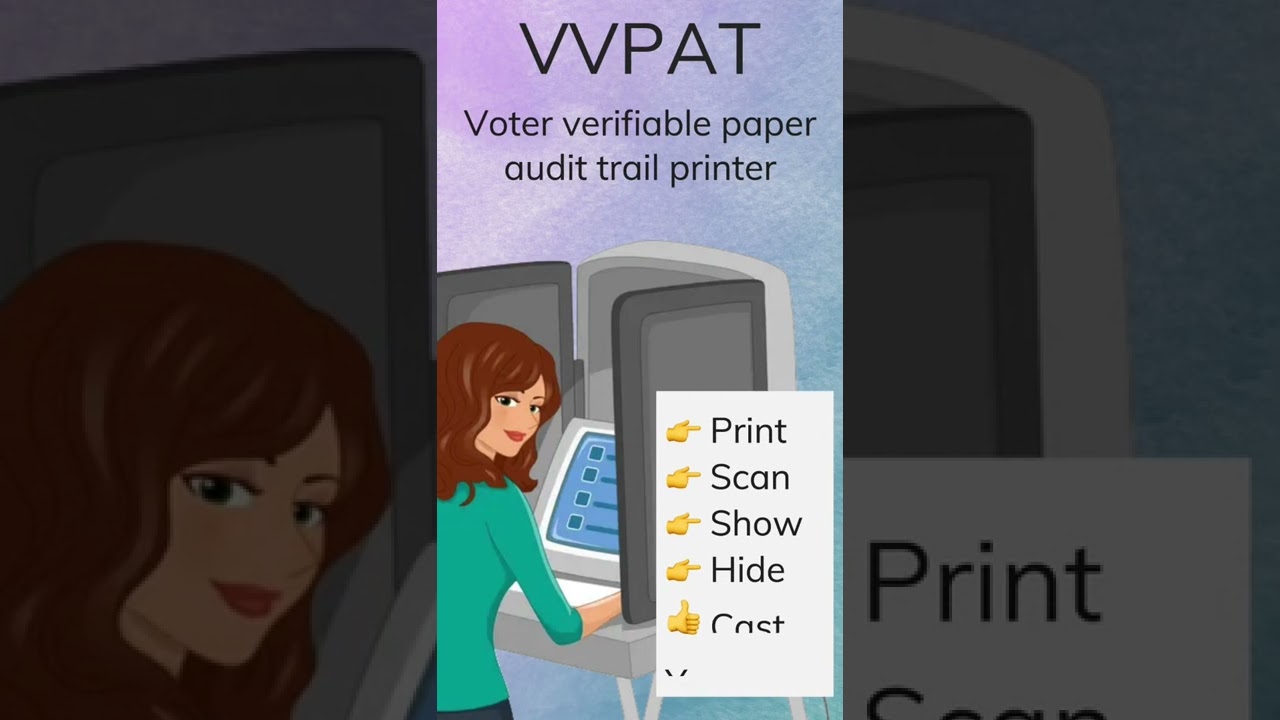 VVPAT - Voter verifiable paper audit trail printer for evoting.
