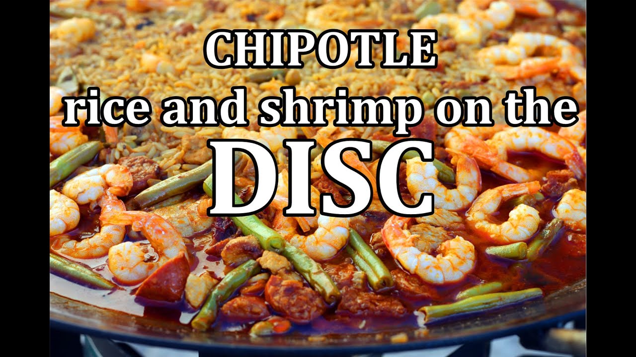 Chipotle rice and shrimp cooked on the disc (discada).  A Mexican classic with lots of flavor!