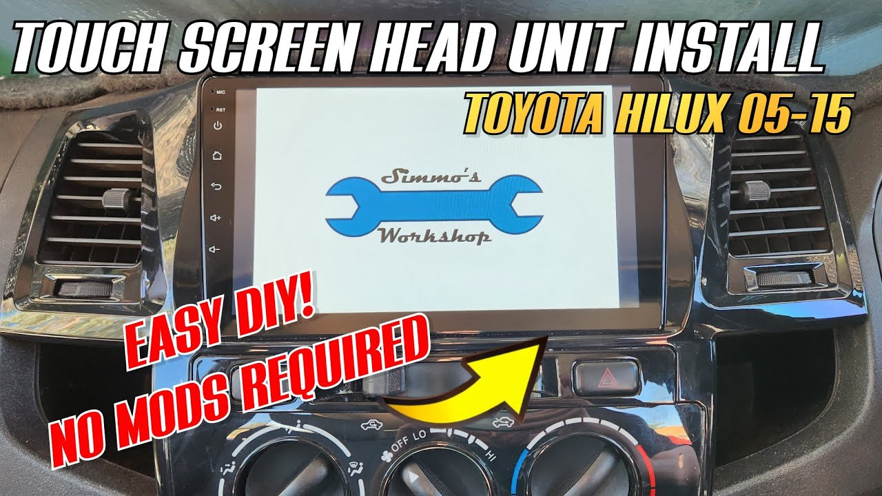 How I Fitted The Cheapest Android Head Unit To My 2005-2015 N70 Hilux / Vigo - Is It Any Good?