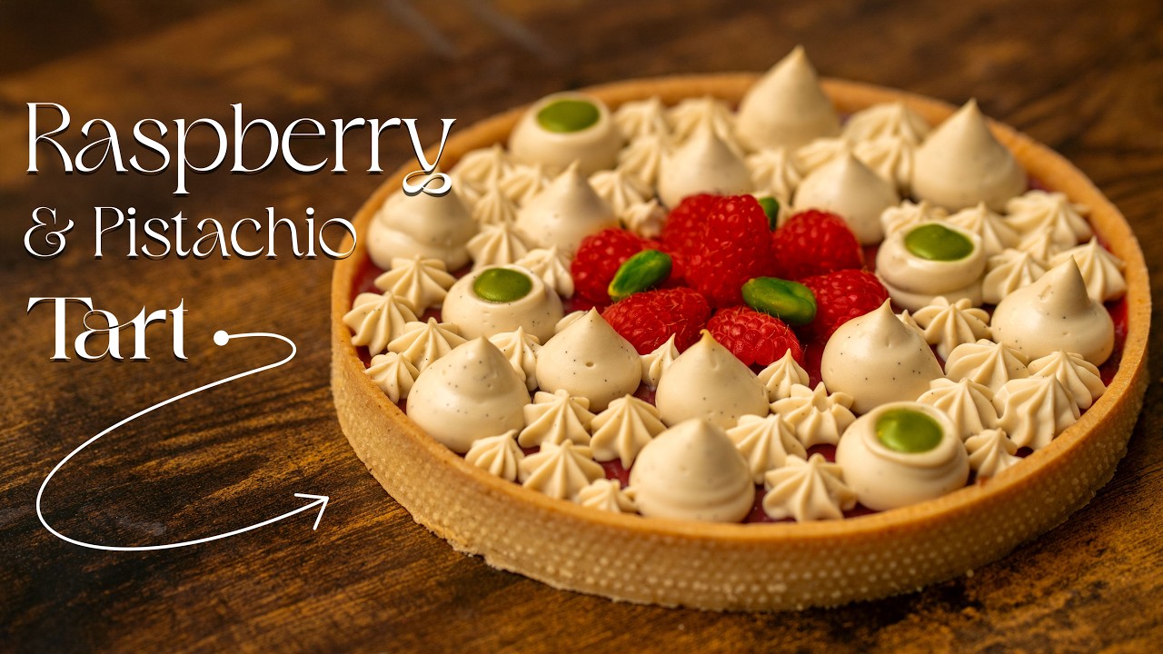 How to make a perfect French Raspberry and Pistachio Tart