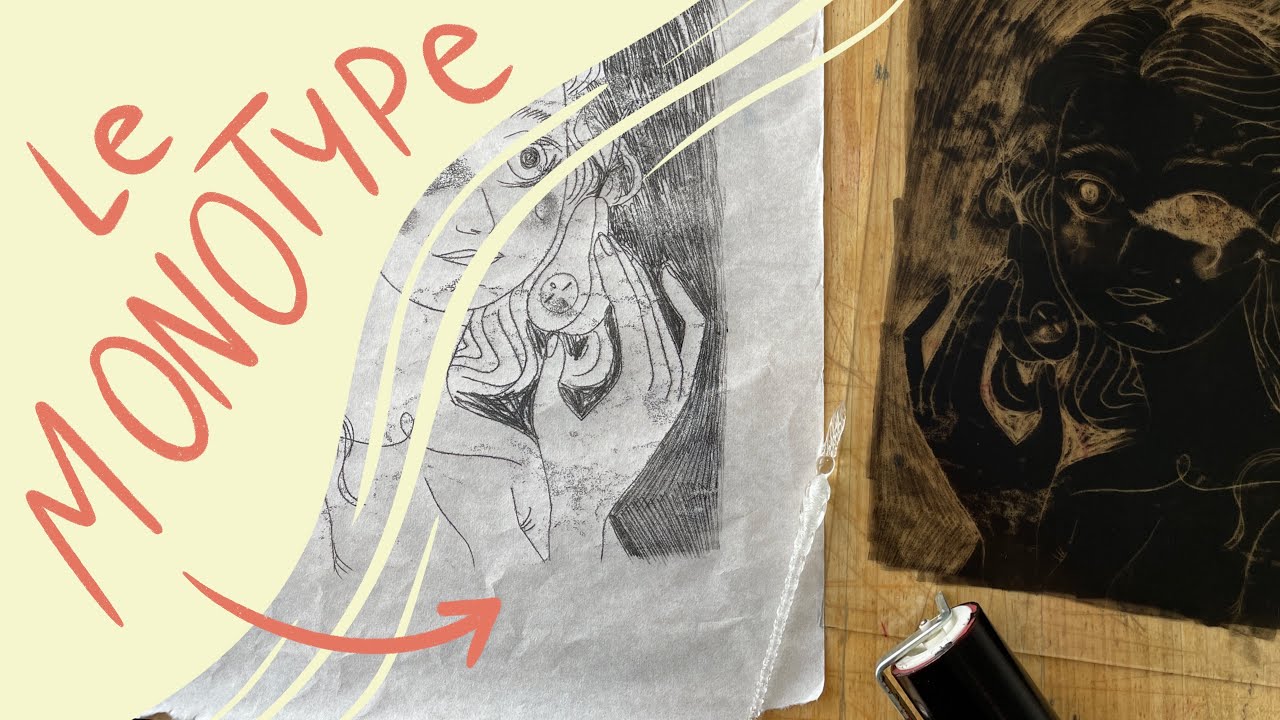 Découvre le monotype une technique entre gravure et dessin
