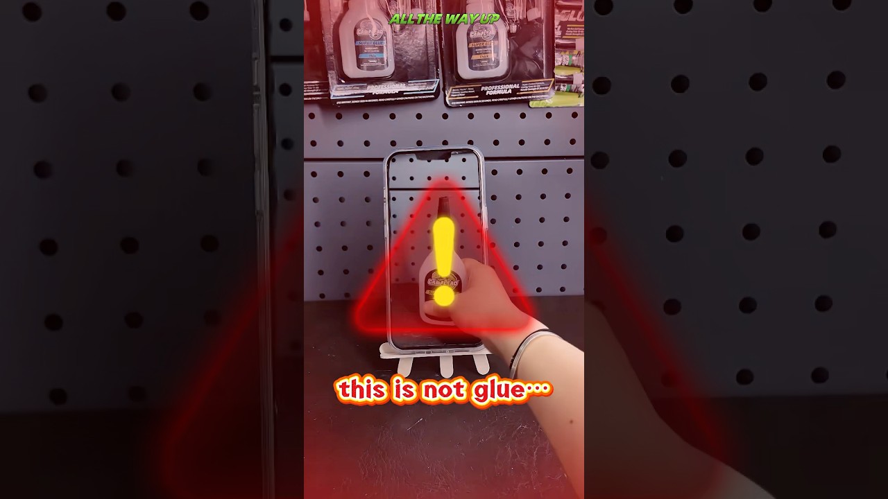 WARNING: This isn&rsquo;t glue&hellip; it&rsquo;s ALIEN tech! 👽✨ #camaleao #super #glue #alien #diy #shorts #adhesive