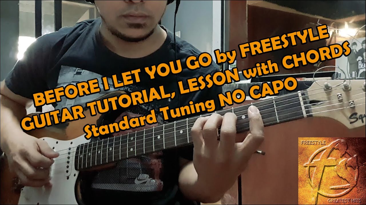Before I let you go - Freestyle Guitar TUTORIAL LESSON with CHORDS