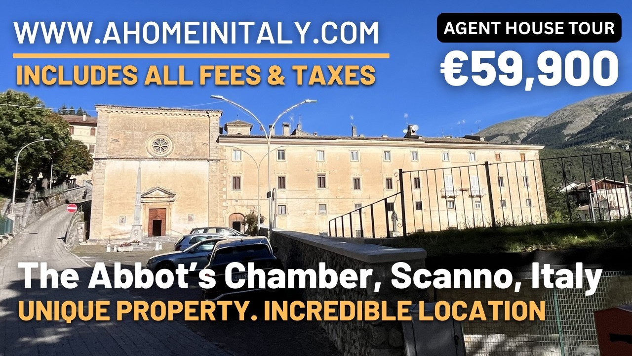 The Abbot's chamber is a unique property in an incredible location in the national park of Abruzzo.
