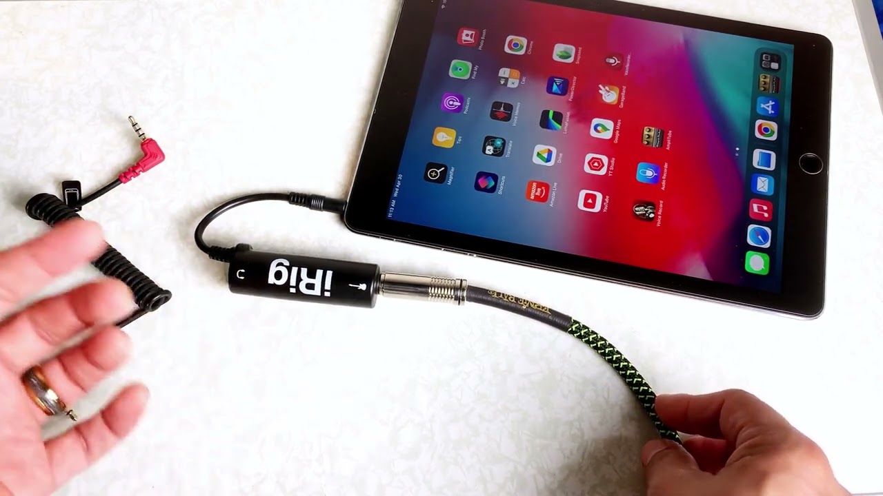 Как подключить iRig к iPad и гитарному усилителю