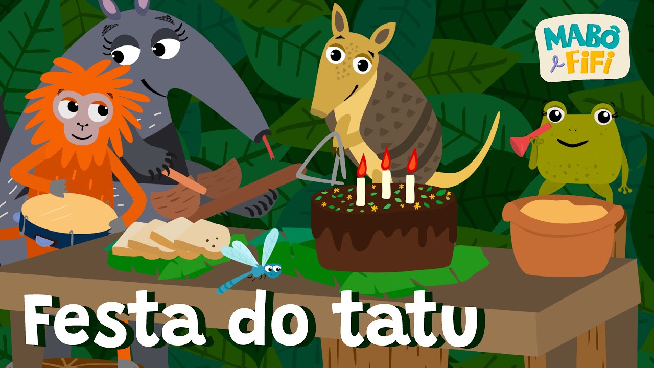 FESTA DO TATU &ndash; PARLENDA &ndash; rima infantil | M&uacute;sica Infantil | Aprendendo