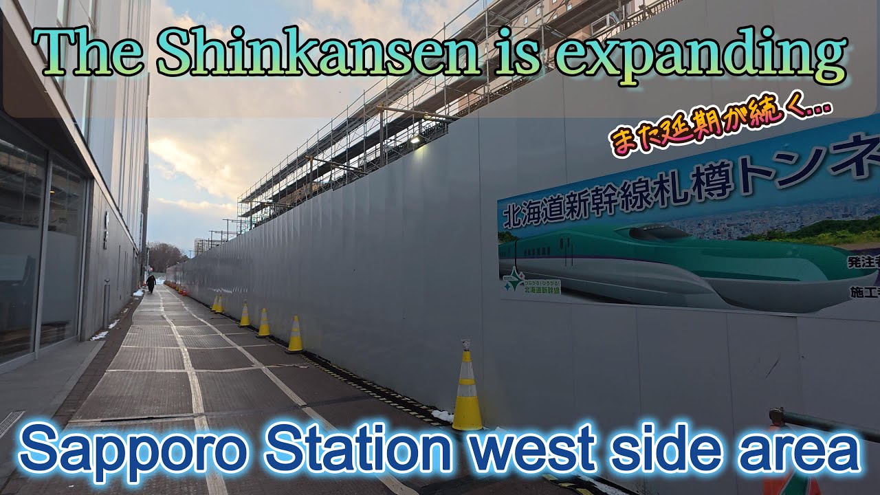 【４K街歩き】冬の帰り道。　札幌駅北口～西側エリア