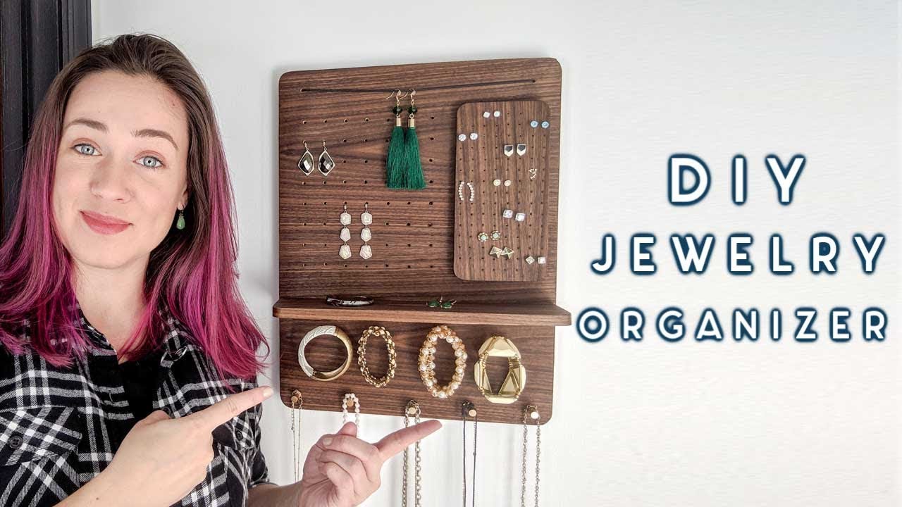 DIY Magnetic Jewelry Organizer | mistakes, walnut, and brass
