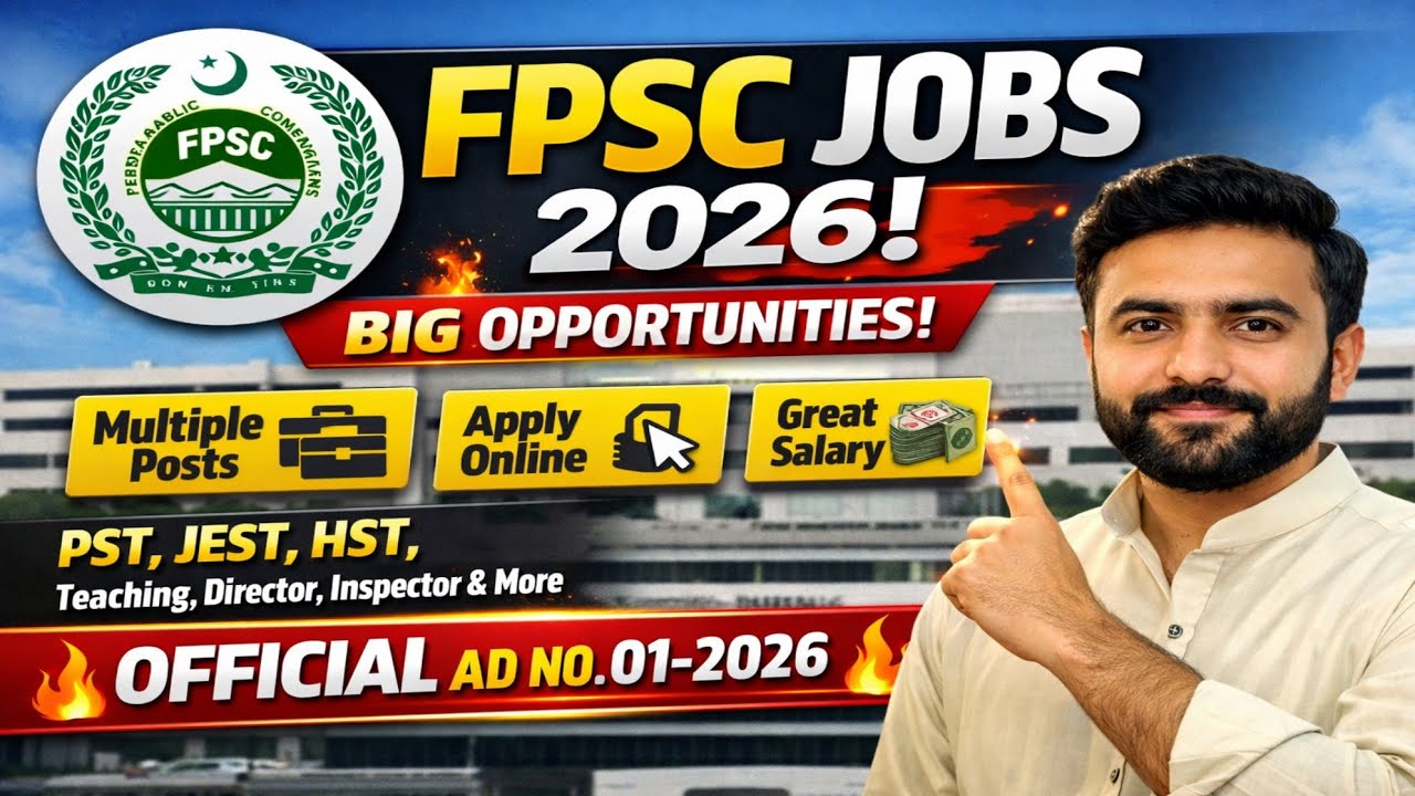 FPSC Jobs 2026 - Multiple Vacancies | Apply Online #fpscjobs #allpakjobs