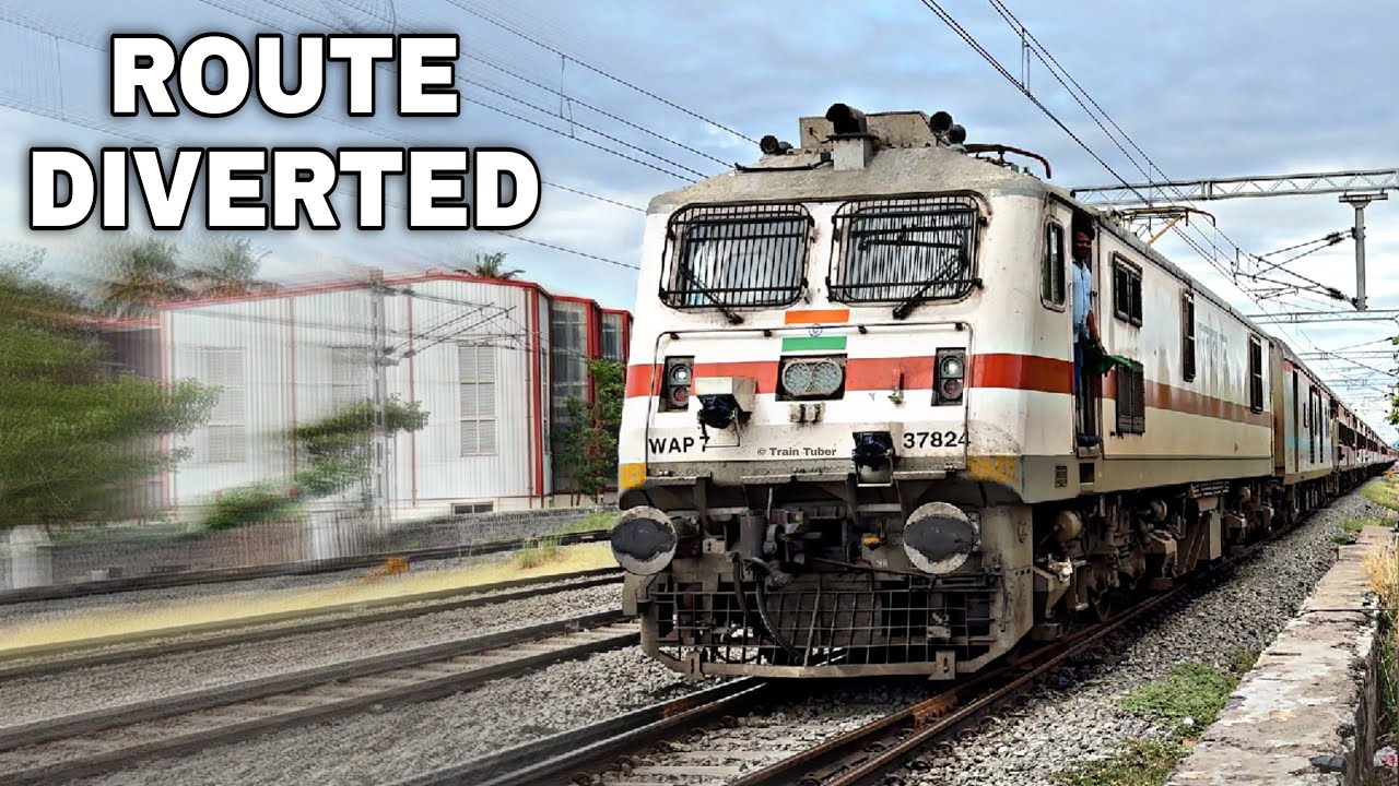ROUTE DIVERTED TRAINS Via KARUR | Ernakulam To Tatanagar Express & Alappuzha To Dhanbad Express | 4K