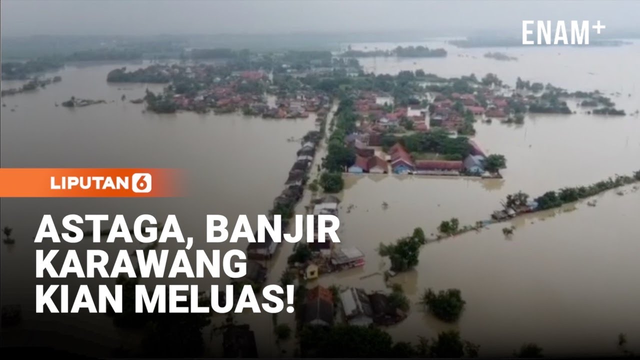 Banjir Karawang Meluas, 21 Kecamatan Terendam | Liputan6