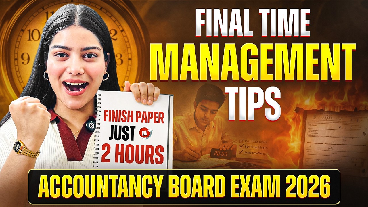 Class 12 Accountancy Last Minute Tips For Boards 2026 | Class 12 Accounts Topper Tips To Score 100 🔥