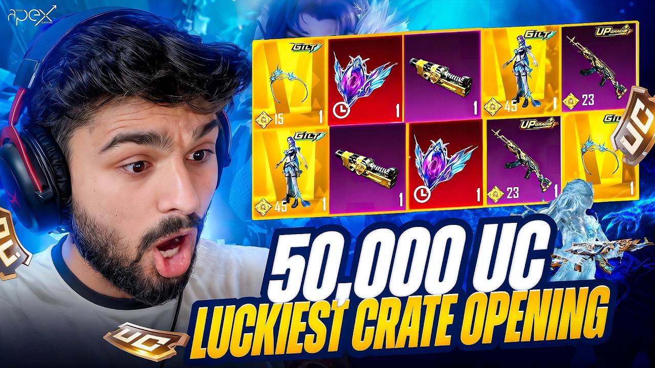 THIS IS HOW I CRACKED CRATE OPENING IN BGMI 😱 50,000 UC LUCKIEST CRATE OPENING BY LoLzZz GAMING 🔥
