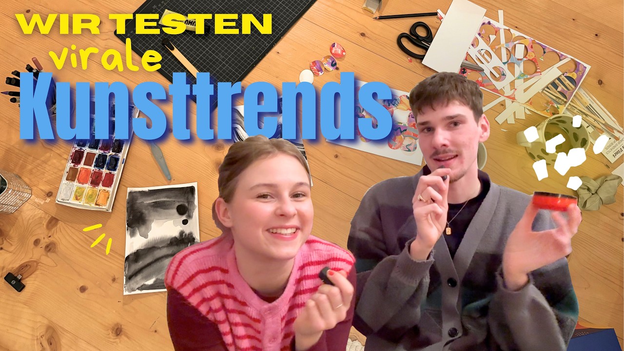 Wir testen VIRALE KUNSTTRENDS - feat. Thesi 🎨🪩📢