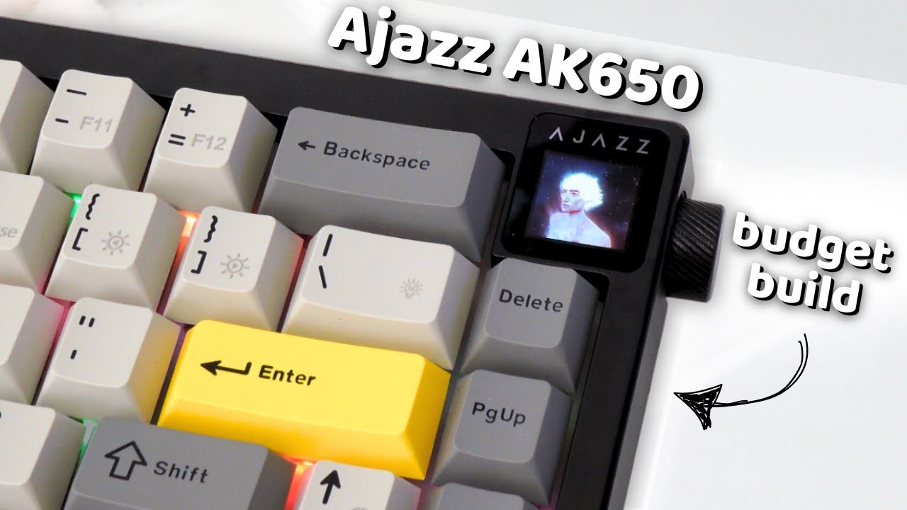 Глубокая и плавная клавиатура за 48 долларов | Ajazz AK650 | Распаковка и обзор | Руководство по ...