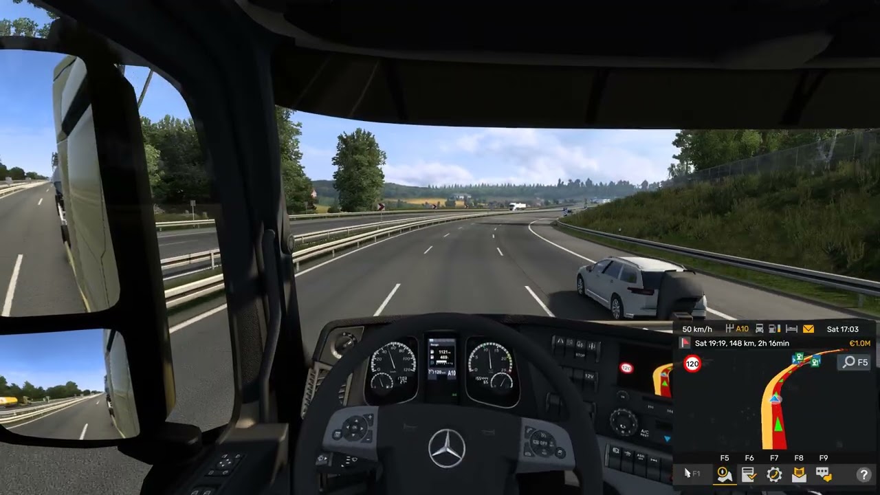 22 Tons of Stone Dust Across Spain 🇪🇸 Long Mercedes Benz Heavy Haul in Euro Truck Simulator 2 №4
