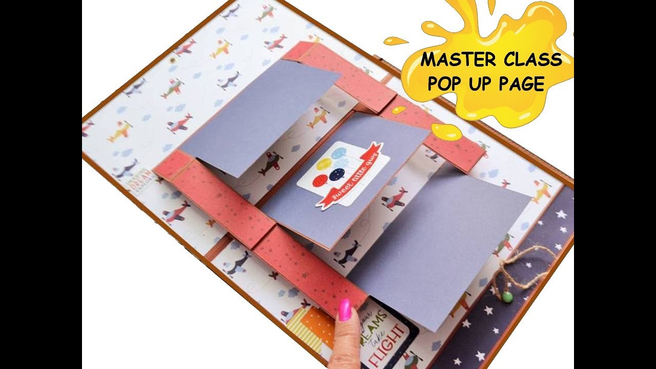 СКРАПБУКИНГ / МАСТЕР КЛАСС ПОП АП АЛЬБОМ/ SCRAPBOOK IDEAS POP UP PAGE / MASTER CLASS POP UP