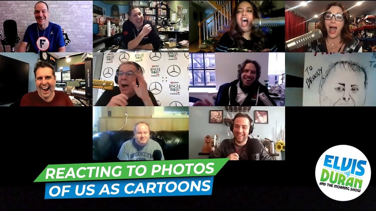 Reacting To Photos Of Us As Cartoons | 15 Minute Morning Show