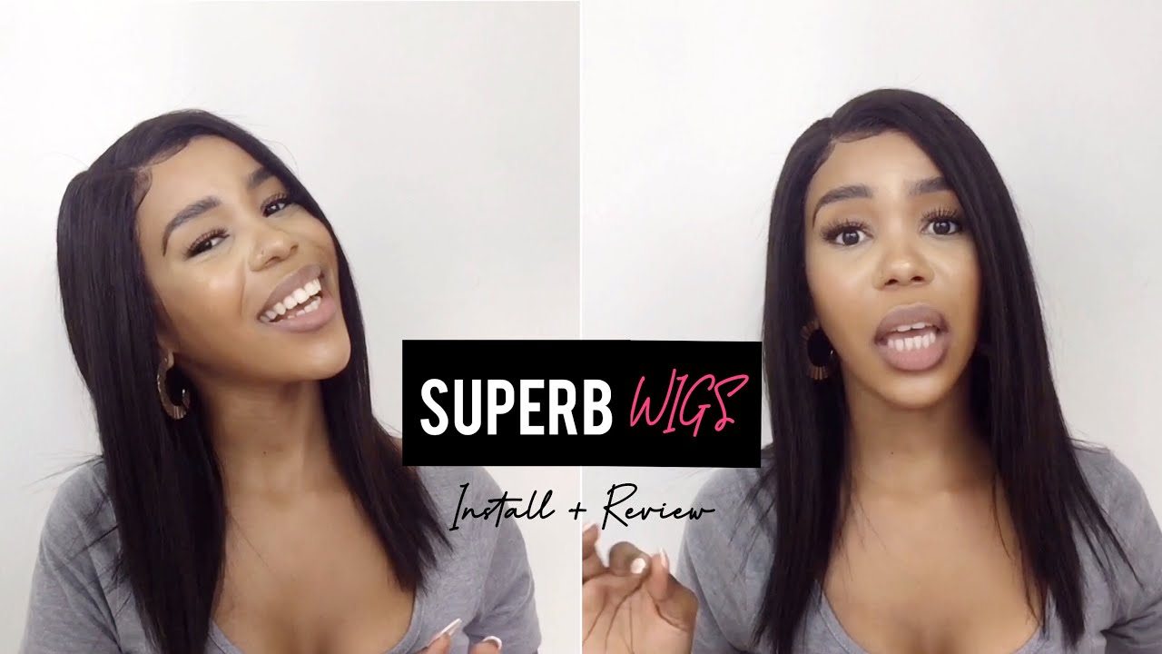Superbwigs Skin Melt Swiss Lace Front install + Review | South African YouTuber