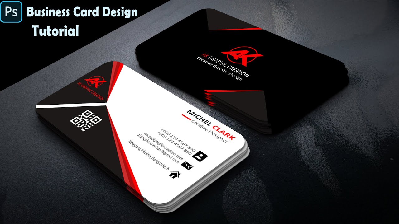 How To Create Professional Business Card Design  Photoshop  Tutorial
