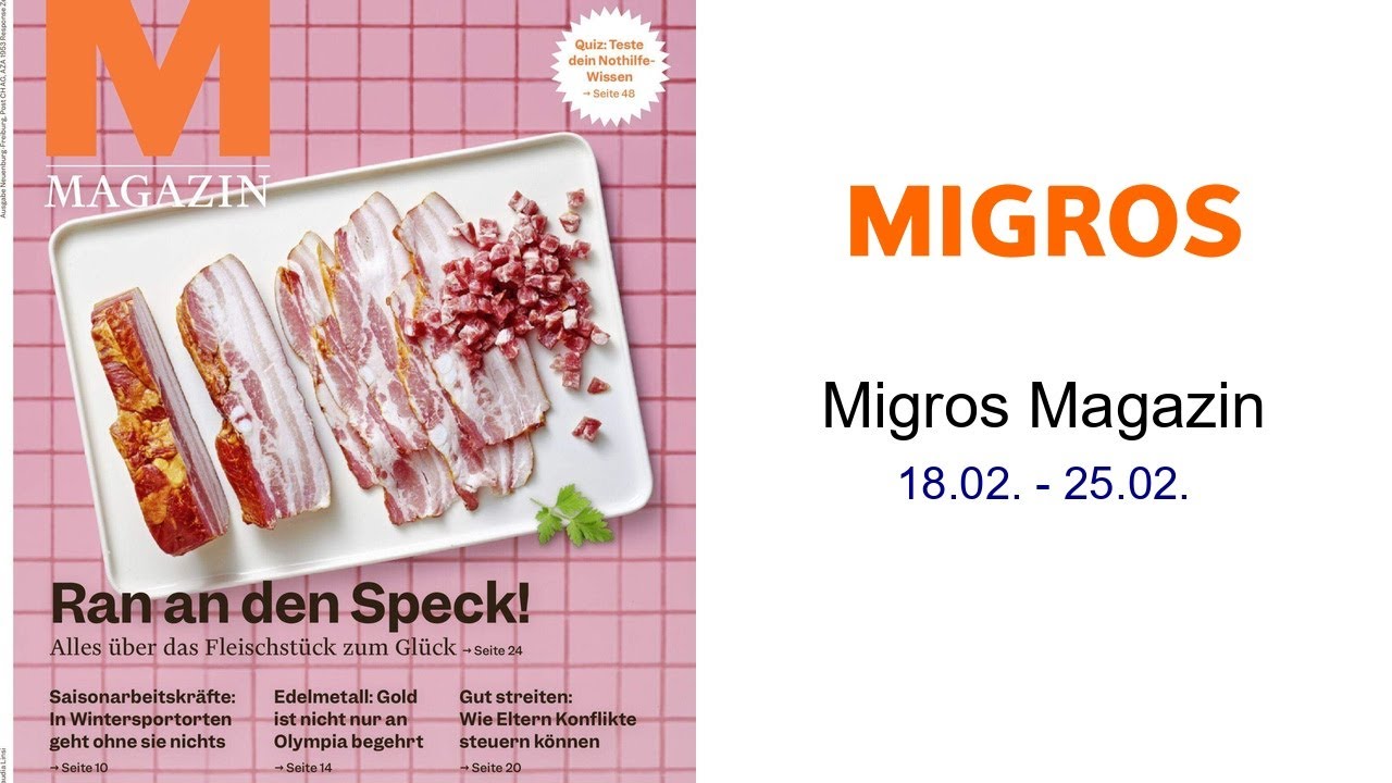 Migros Magazin 18.02. - 25.02.
